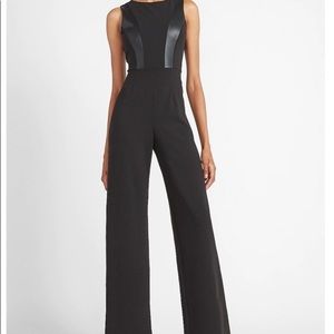 Express faux leather jumpsuit